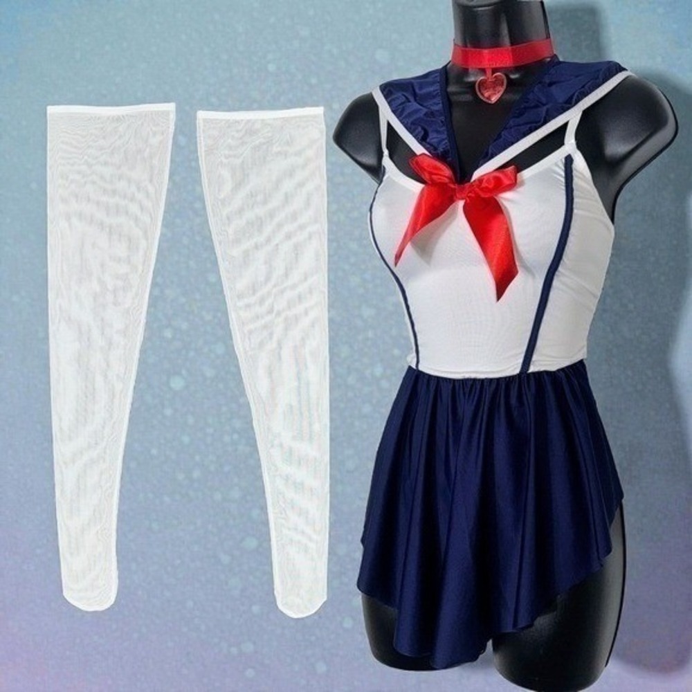 New XL Japanese School Girl Uniform Anime Cosplay Costume Outfit Sexy Sailor